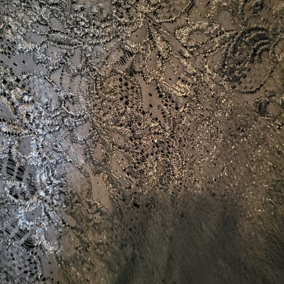 Coldwater Creek black lace knit top - Picture 2 of 4